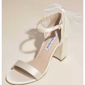Charles David Bridal Heels with Bow